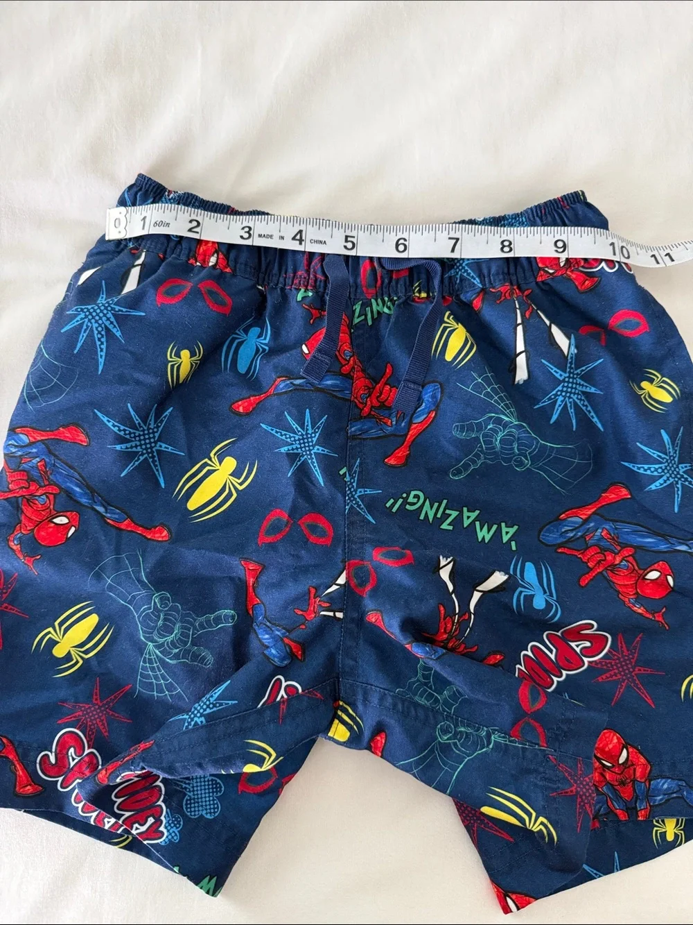 Hanna Andersson x Marvel Spider-Man Swim Trunks Boys 5 Navy Blue